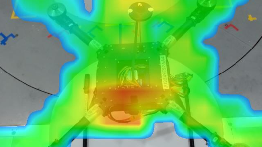 実証実験用製作機体　ノイズ可視化検査