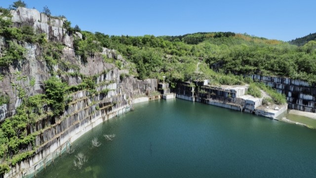鉱山　ドローンレーザー測量
