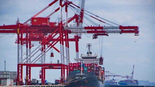 船積状況　ドローン空撮