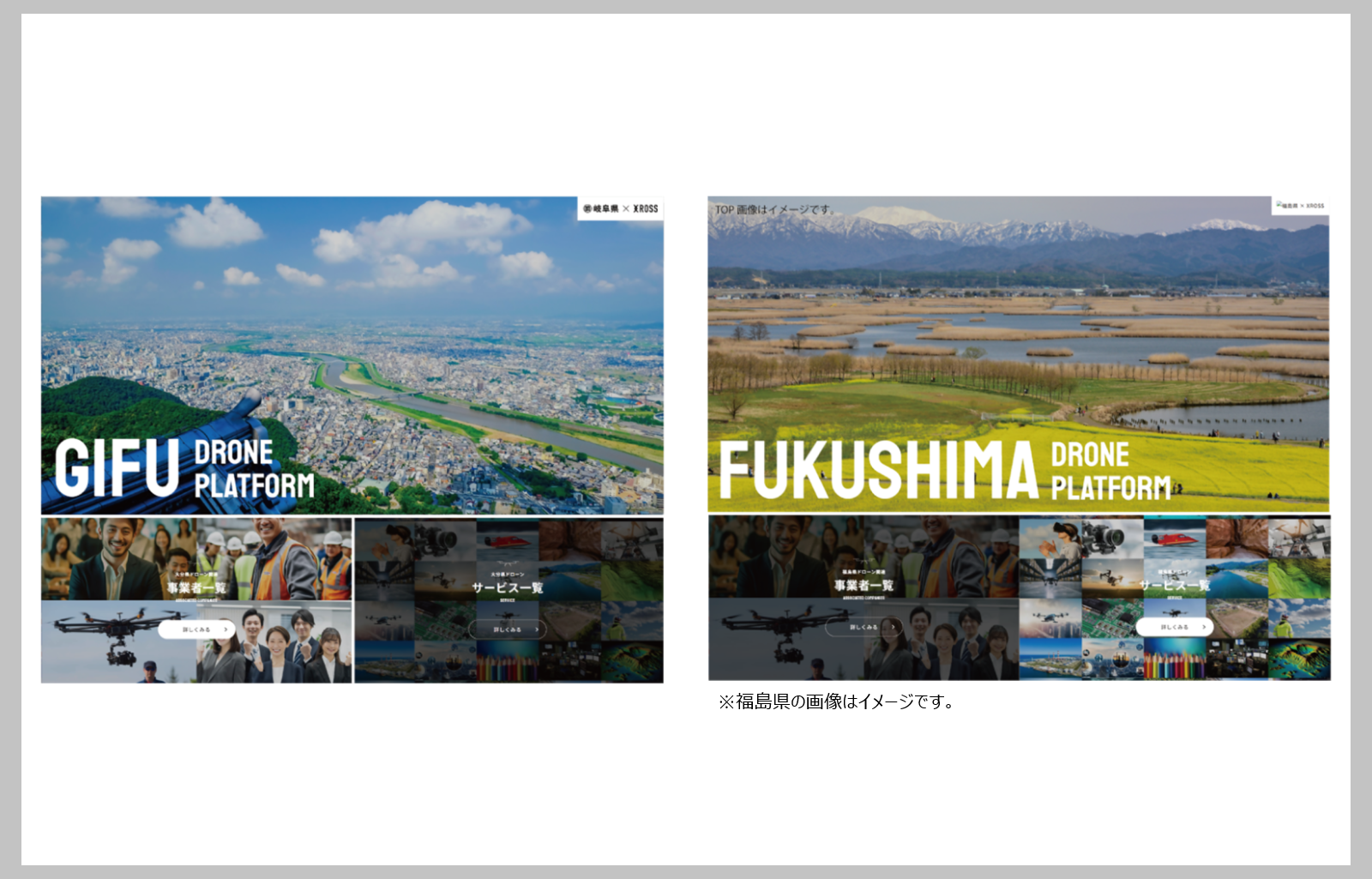岐阜県ドローンプラットフォームの公開と福島県への導入が決定しました。